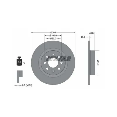 Produktbild von Textar Bremsbeläge hinten für Opel Adam M13 Corsa E + Van X15