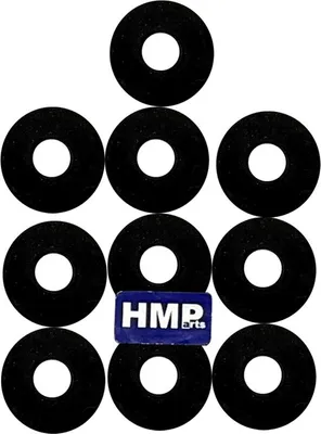 Produktbild von Unterlegscheibe Beilagscheibe 10x Gummi 15 x 6 x 2mm schwarz HMParts