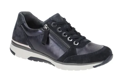 Produktbild von Gabor ROLLINGSOFT Damenschuhe - sportliche Schnür- Halbschuhe blau Freizeit NEU