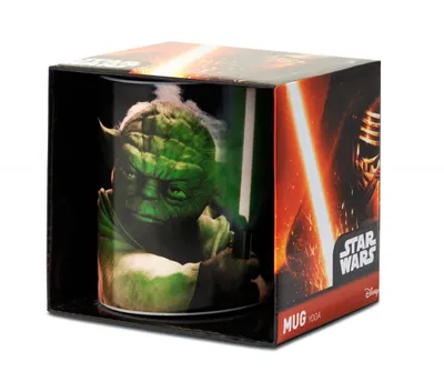 Image de Star Wars Maître Jedi Yoda E7 Tasse à café Pot à café Porcelaine 325ml + boîte