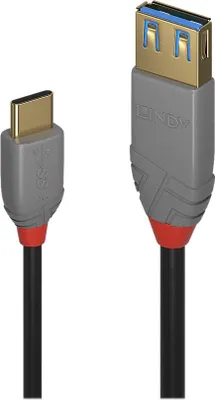 Obrázok produktu pre Lindy 36895 USB kábel USB 3.2 Gen 2 (3.1 Gen 2) 0,15 m USB C USB A čierny