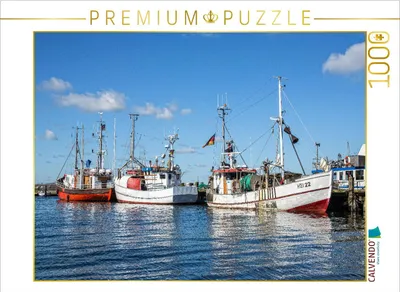 Produktbild von CALVENDO Puzzle Fischereihäfen an der Ostseeküste | 1000 Teile Lege-Größe 64x48cm Foto-Puzzle für glückliche Stunden