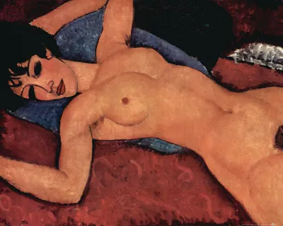 Produktbild von Amedeo Modigliani Kunstdruck Bild - Liegender Akt, 1917 (40 x 50 cm)