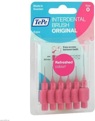 Produktbild von Tepe Interdentalbürste 0,4mm pink 6 St