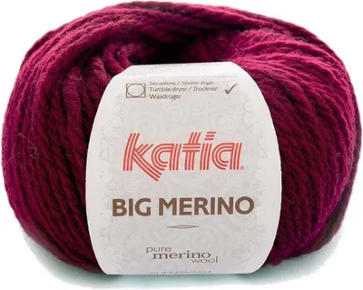 Obrázek produktu pro Katia Big Merino 24 Burgundy Red Pletací příze
