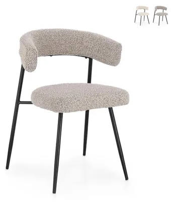 Produktbild von 4 moderne Küchenstühle Amaia YES - Grau