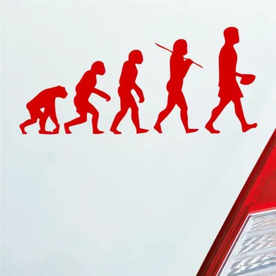 Produktbild von Auto Aufkleber Evolution Football Sport Ball 20x10 cm Rot Sticker Heckscheibenaufkleber