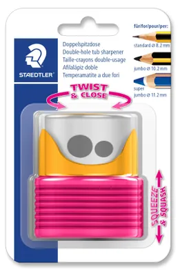 Produktbild von Staedtler 513 007, Manueller Bleistiftspitzer, Beere, Gelb, 1,12 cm, 8,2 mm