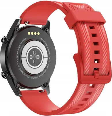 Obrázek produktu pro Silikonový řemínek Spacecase Element 22 mm, červený, pro hodinky