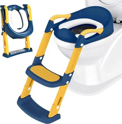 Produktbild von Famanu Kinder-Toilettensitz mit Treppe - Blau