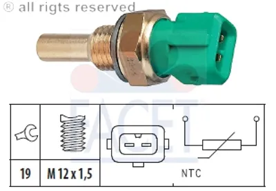 Produktbild von Facet Sensor, Kühlmitteltemperatur  7.3244