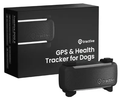 Produktbild von Tractive GPS DOG 6, PET, GPS-Tracker, Schwarz, Schockresistent, Wasserdicht, USB Typ-C, 240 h