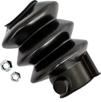 Produktbild von KNOTT Faltenbalg Schutzgummi für Auflaufeinrichtung KF75 bis KF30, Länge 155 mm, Loch 50-55 mm, Abdichtung Zugstange, für Anhänger