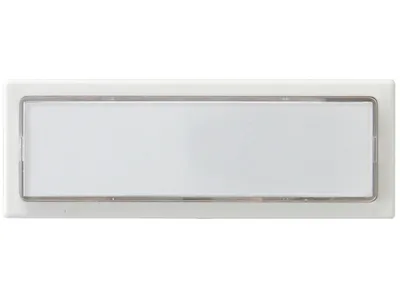 Produktbild von Klingeltaster mit Namensschild, weißKunststoff, 91x32x18mm, beleuchtbar