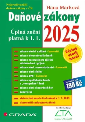 Image de Daňové zákony. Úplná znění platná k 1. 1. 2025 | Marková Hana