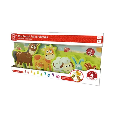 Produktbild von Hape Numbers & Farm Animals, 10 Stück(e), Tiere, 3 Jahr(e)