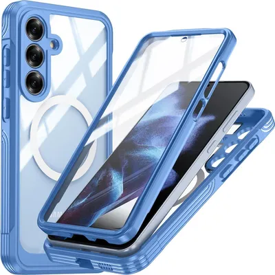 Obrázek produktu pro MagSafe kryt pro Samsung Galaxy S25 FE 5G Full Body Hybrid Case Bumper Blue