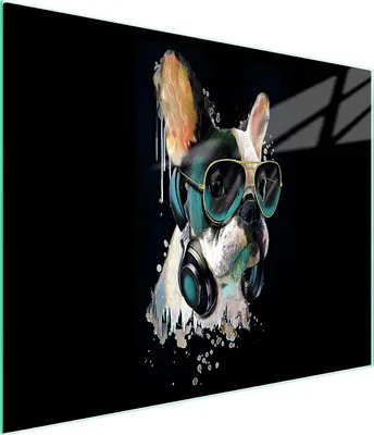 Produktbild von Hygienisches Glas-Schneidebrett 52x30 cm, leicht zu reinigen, rutschfeste Füße