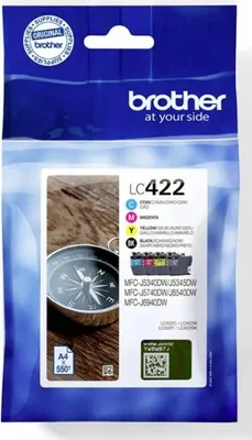 Immagine prodotto di Cartucce per stampanti brother LC-422VAL nero, ciano, magenta, giallo