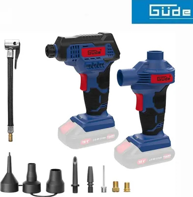 Produktbild von Güde 18V Akku Kompressor u. Luftpumpenset KLS 18-0 Solo Ohne Akku