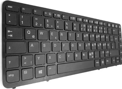 Obrázek produktu pro Klávesnice GERMAN Keyboard Black ,Black Frame,Trackpoint pro HP EliteBook 840 G1 F1Q12EA