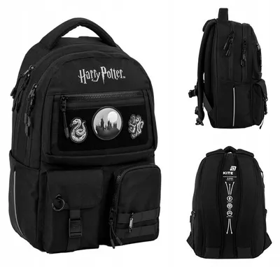 Zdjęcie produktu dla Plecak młodzieżowy szkolny dla chłopców 9-12 lat naszywki Harry Potter Kite