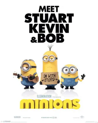 Immagine prodotto di Despicable Me - Minions - Io sto con gli stupidi - Mini poster - Formato 40x50 cm