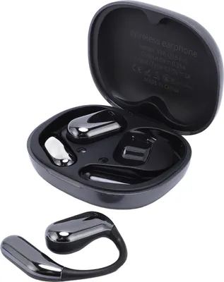 Image de Écouteurs de traduction vocale IA, écran tactile, multi-temps réel, longue autonomie, écouteurs de traduction à oreille ouverte pour les voyages, les affaires, l'apprentissage, gris