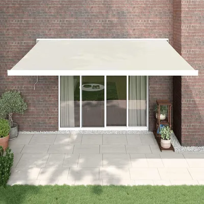 Immagine prodotto di Tenda da sole retrattile vidaXL color crema, 4,5 x 3 m, in tessuto e alluminio