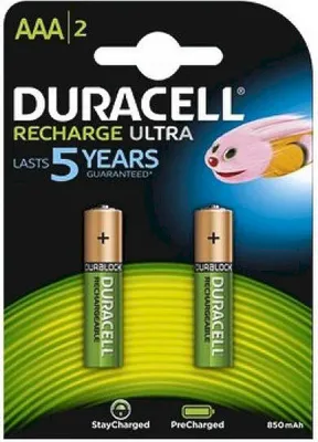 Image de Duracell 203815 pile domestique Batterie rechargeable AAA Hybrides nickel-métal (NiMH)