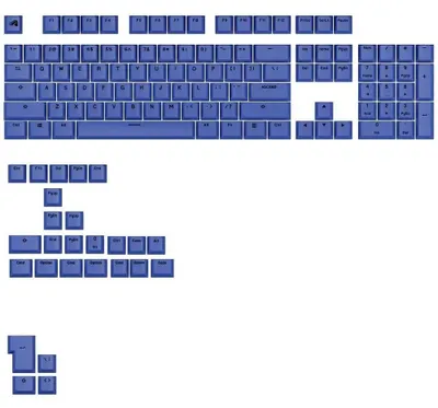 Image de Glorious PC Gaming Race GPBT Basics Keycaps ANSI Layout US PBT Dye-Sub