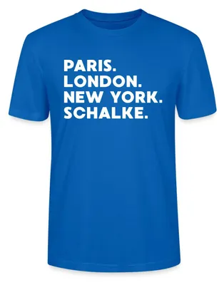 Produktbild von Spreadshirt Schalke Leidenschaft Weltstadt Fußball Unisex  T-Shirt, S, Pfauenblau