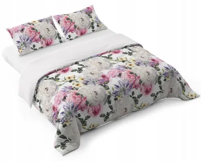Produktbild von HomeView Bettwäsche Set 160x200 cm Blumenmuster Mikrofaser