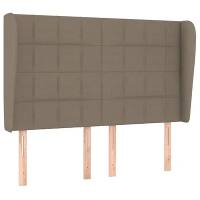 Produktbild von vidaXL Kopfteil mit Ohren Taupe 147x23x118/128 cm Stoff