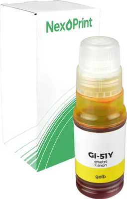 Produktbild von Druckerpatrone kompatibel zu Canon GI-51Y 4548C001 magenta Pixma G 4570 G 3590 G 3572 G 3571 G 3570