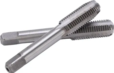 Image de 2Pcs Straight Flute Tap High Speed Steel Metric Hand Flute Tap Standard Screw Tapping ToolM12x1.5