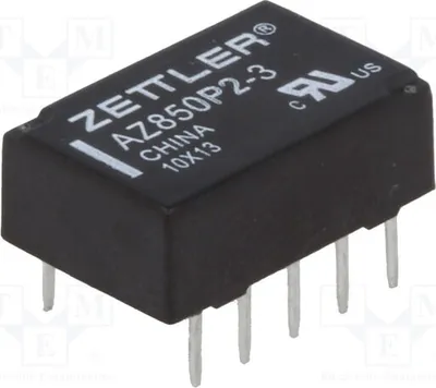 Produktbild von 1x Relais: elektromagnetisch 0,5A/125VAC USpule : 3VDC 1A AZ850P2-3 Elektromagne