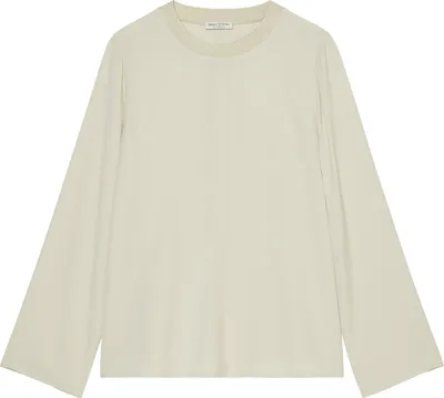 Produktbild von Blouse, easy t-shirt shape, knitted 173 stony sand Größe 36/36