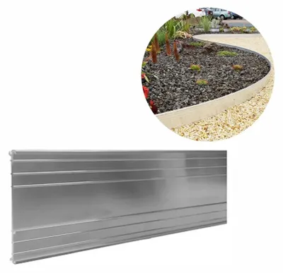 Image de Bordure de Jardin en aluminium ultra solide 14cm x 100cm | Bordure Jardin | Bordure jardin metal