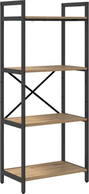 Zdjęcie produktu dla vidaXL Regał dębowy Artisan 56 x 34 x 133,5 cm materiał drewnopochodny