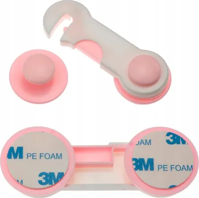 Produktbild von Baby Sicherheit Schrank Schloss Rosa Kindersicherung Schrankschutz 1 Stück
