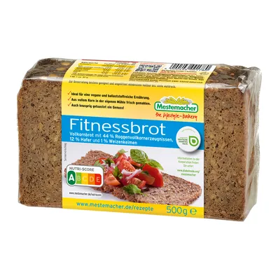 Produktbild von Mestemacher fitness chlieb celozrnný ražný s ovsenými a pšeničnými klíčkami 500g