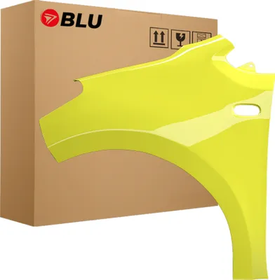 Produktbild von BLU Kotflügel Passend für Seat Mii LB1B Links Gelb Sunflower | 2012-2019 | Vorderseite Vorne | Lackiert | Einbaufertig