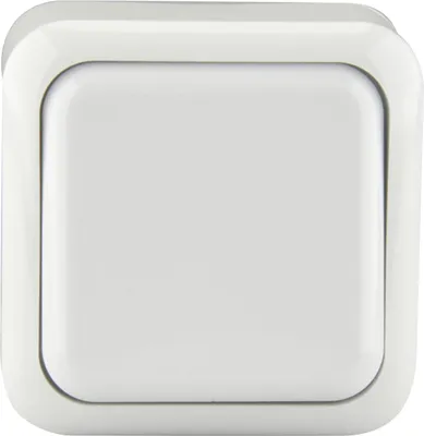 Produktbild von Unitec Taster Aufputz weiß, Serie Standard