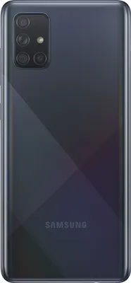 Produktbild von Samsung Galaxy A71 Schwarz 128 GB 6.7 Zoll 6 GB Dual-SIM Quad-Kamera Schnellladung Android Gorilla Glass