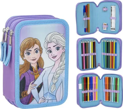 Produktbild von Cerdà 2700001296, Weiches Federmäppchen, Polyester, Mehrfarbig, Abbildung, Reißverschluss, Frozen