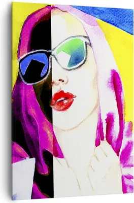 Produktbild von Bild auf Leinwand - Leinwandbild - Einteilig - Frau Modell - 70x100cm - Wand Bild - Wanddeko - Wandbilder - Leinwanddruck - Kunstdruck - Wanddekoration - Leinwand bilder - Wandbild - PA70x100-3958