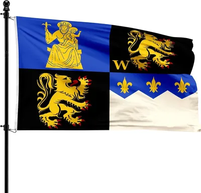 Produktbild von Herrenfahne Gemeindefahne, 90 x 150 cm, für Fahnenmast