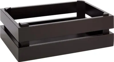 Produktbild von APS Superbox Holzbox, GN 1/4, schwarz, Höhe: 105 mm, Länge: 290 mm