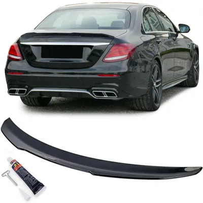 Produktbild von Heckspoiler Spoilerlippe schwarz glänzend für Mercedes E Klasse W213 2016-2020